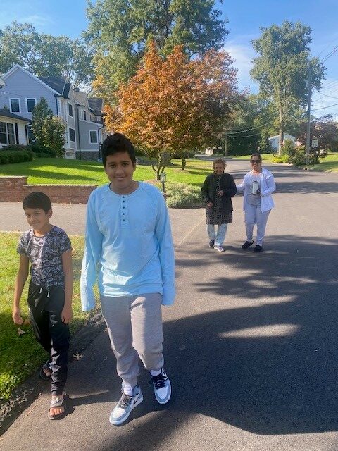 Fenwick & West family at Pajama Walk 2021