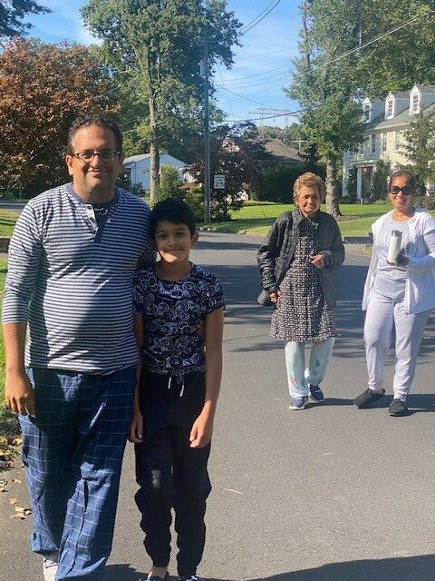 Fenwick & West family at Pajama Walk 2021